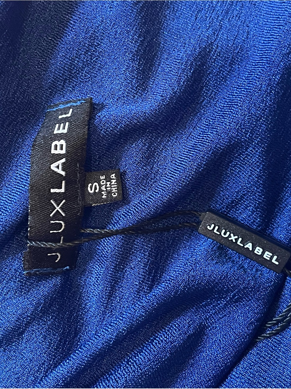 JLUXLABEL Vibrant Cobalt Blue Top